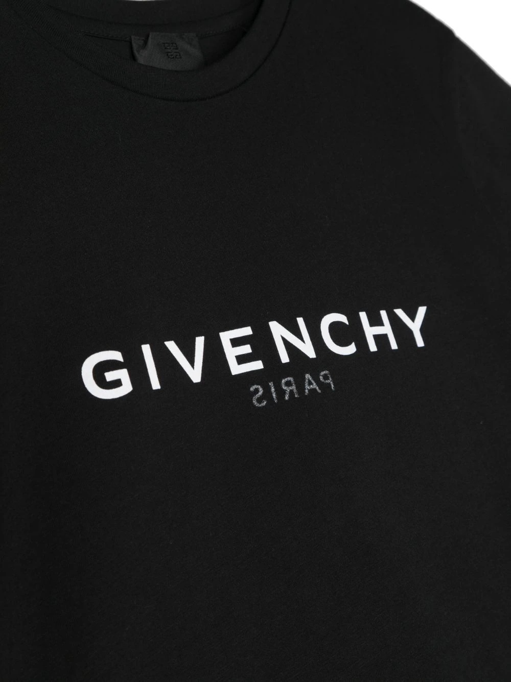 Black T-Shirt with Front and Back Logo - GIVENCHY KIDS - Russocapri